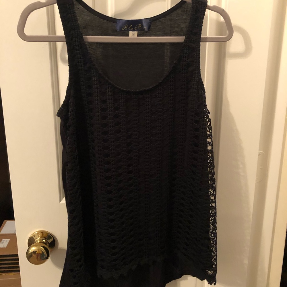 Black tank top